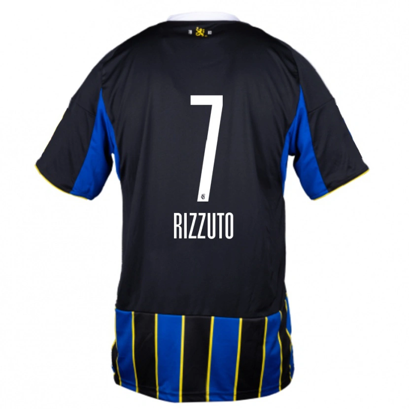 Danxen Criança Camisola Calogero Rizzuto #7 Azul Preto Amarelo Principal 2025/26 Camisa