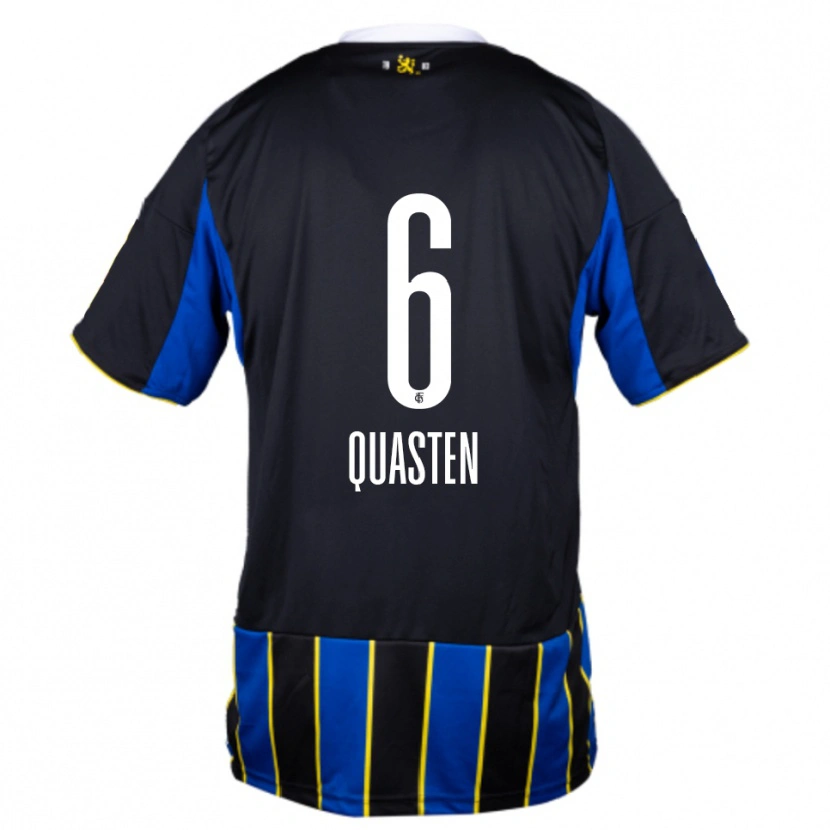 Danxen Criança Camisola Felix Quasten #6 Azul Preto Amarelo Principal 2025/26 Camisa