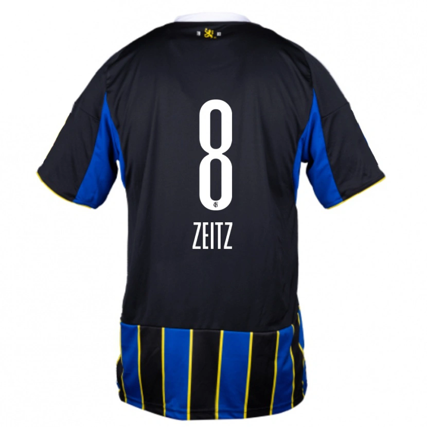 Danxen Criança Camisola Manuel Zeitz #8 Azul Preto Amarelo Principal 2025/26 Camisa