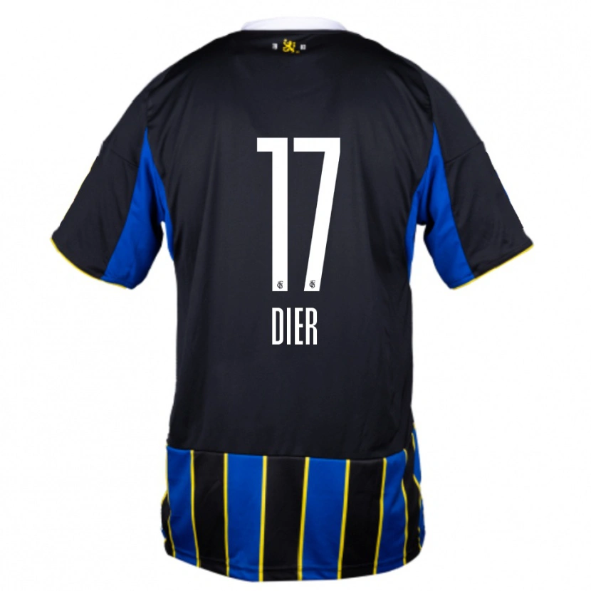 Danxen Criança Camisola Lucas Dier #17 Azul Preto Amarelo Principal 2025/26 Camisa
