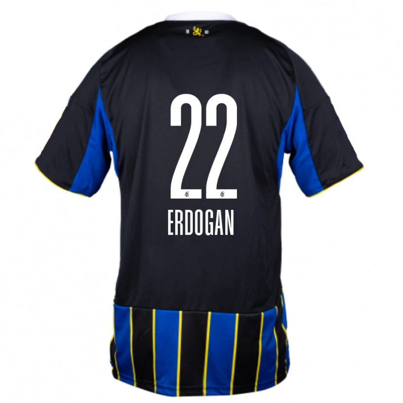 Danxen Criança Camisola Batuhan Erdogan #22 Azul Preto Amarelo Principal 2025/26 Camisa