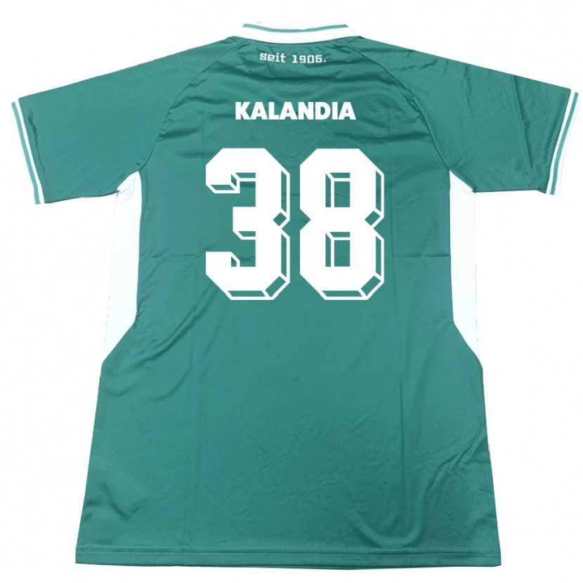 Danxen Criança Camisola Luka Kalandia #38 Verde Branco Principal 2025/26 Camisa