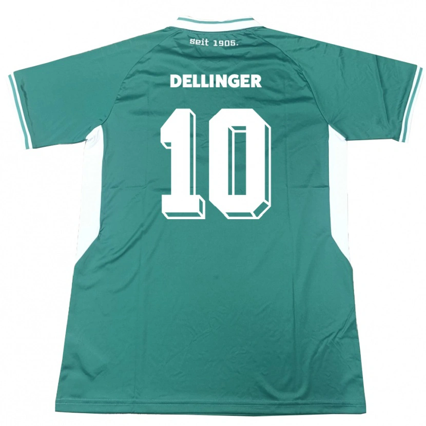 Danxen Criança Camisola Michael Dellinger #10 Verde Branco Principal 2025/26 Camisa