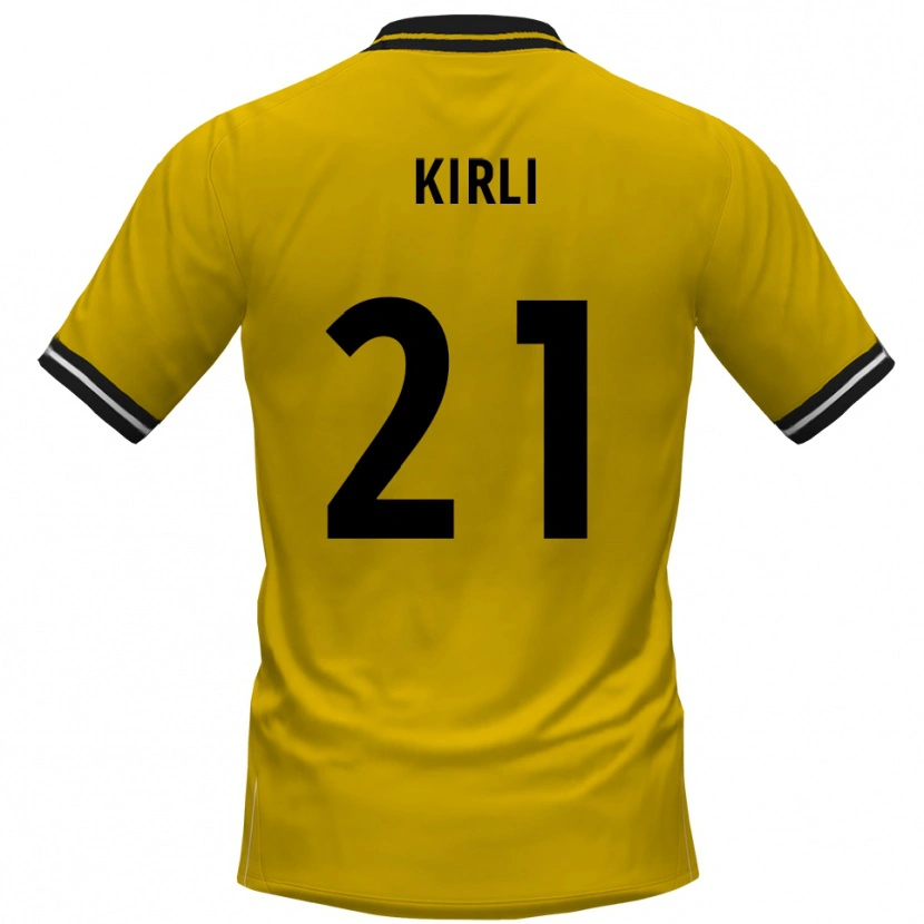 Danxen Criança Camisola Celil-Noah Kirli #21 Amarelo Preto Principal 2025/26 Camisa