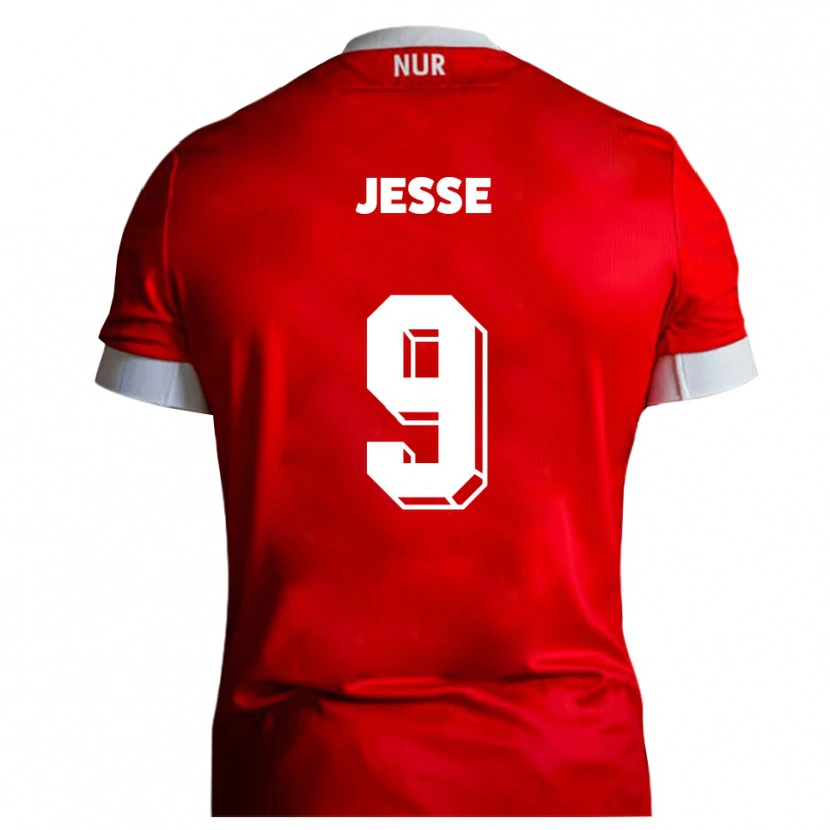 Danxen Criança Camisola Lennard Jesse #9 Vermelho Branco Principal 2025/26 Camisa