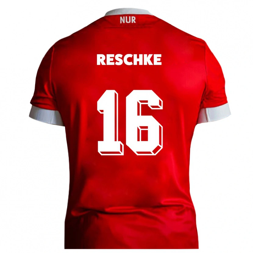 Danxen Criança Camisola Aaron Reschke #16 Vermelho Branco Principal 2025/26 Camisa