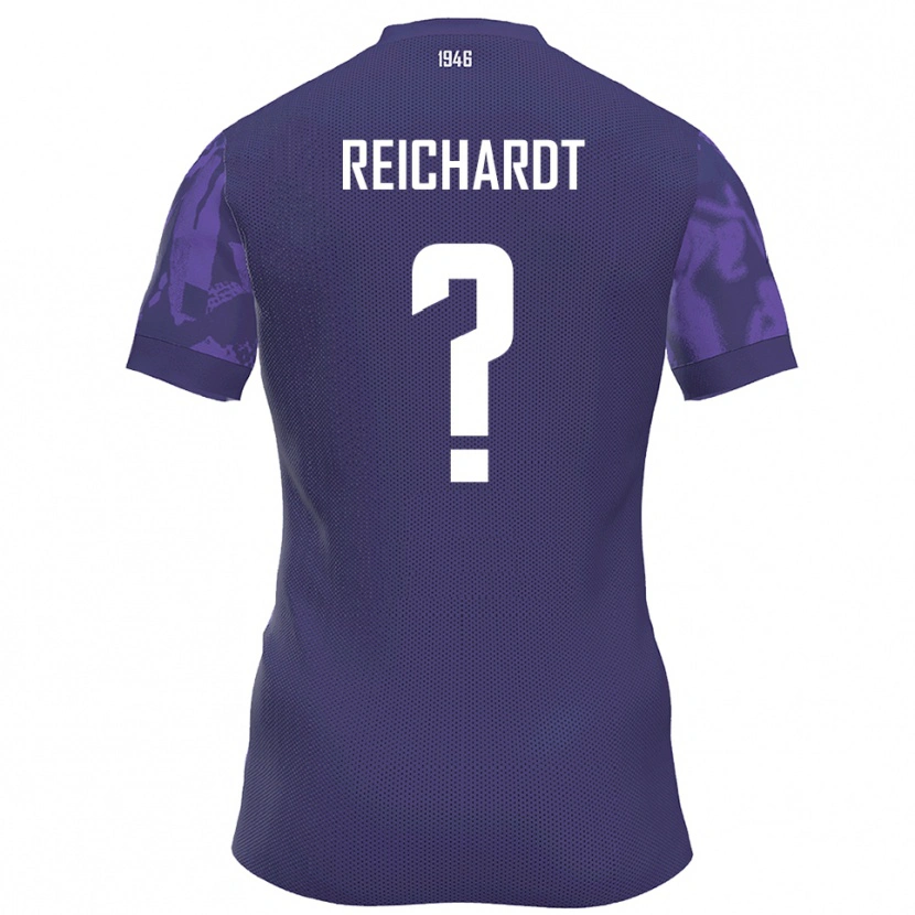 Danxen Criança Camisola Lukas Reichardt #0 Roxo Branco Principal 2025/26 Camisa