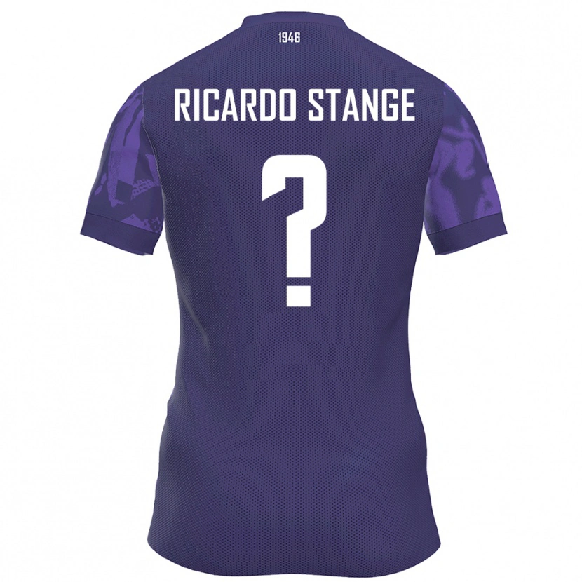 Danxen Criança Camisola Andres Ricardo Stange #0 Roxo Branco Principal 2025/26 Camisa