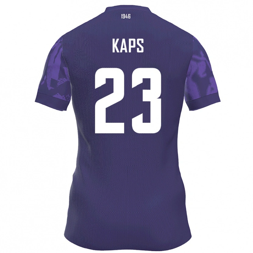 Danxen Criança Camisola Hugo Kaps #23 Roxo Branco Principal 2025/26 Camisa