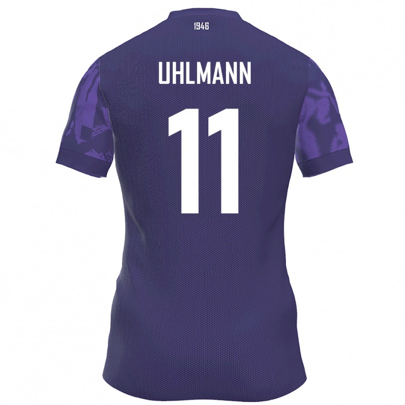 Danxen Criança Camisola Eric Uhlmann #11 Roxo Branco Principal 2025/26 Camisa