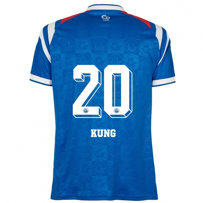 Danxen Criança Camisola Loretta Kung #20 Azul Branco Vermelho Principal 2025/26 Camisa