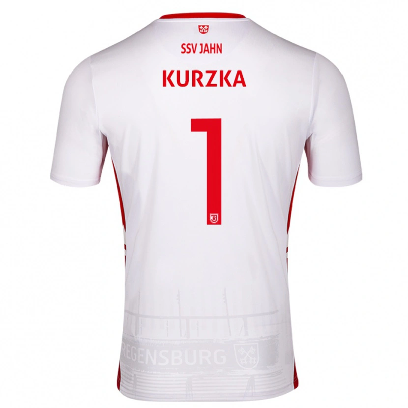 Danxen Criança Camisola Timo Kurzka #1 Branco Vermelho Principal 2025/26 Camisa