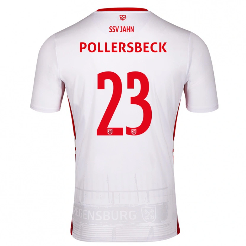 Danxen Criança Camisola Julian Pollersbeck #23 Branco Vermelho Principal 2025/26 Camisa