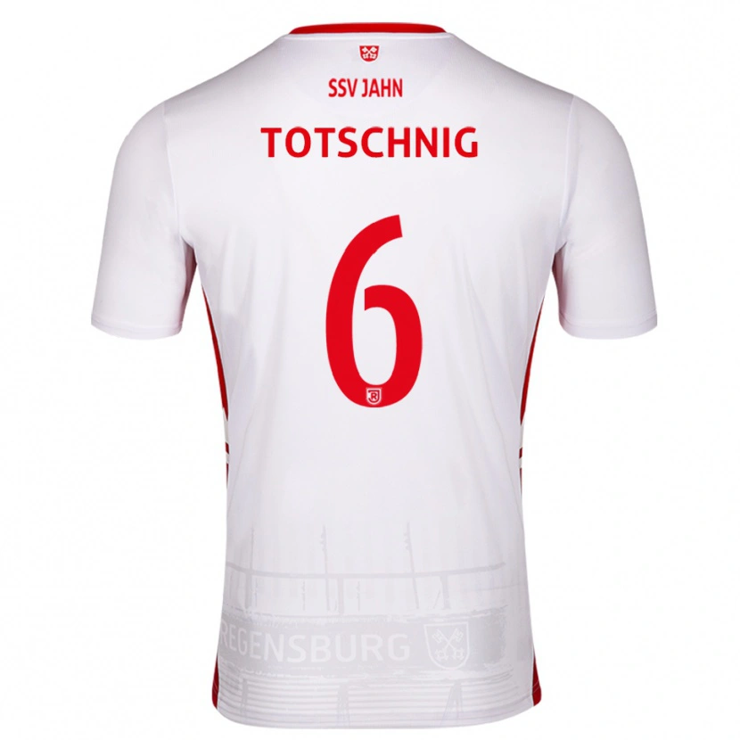 Danxen Criança Camisola Josef Totschnig #6 Branco Vermelho Principal 2025/26 Camisa