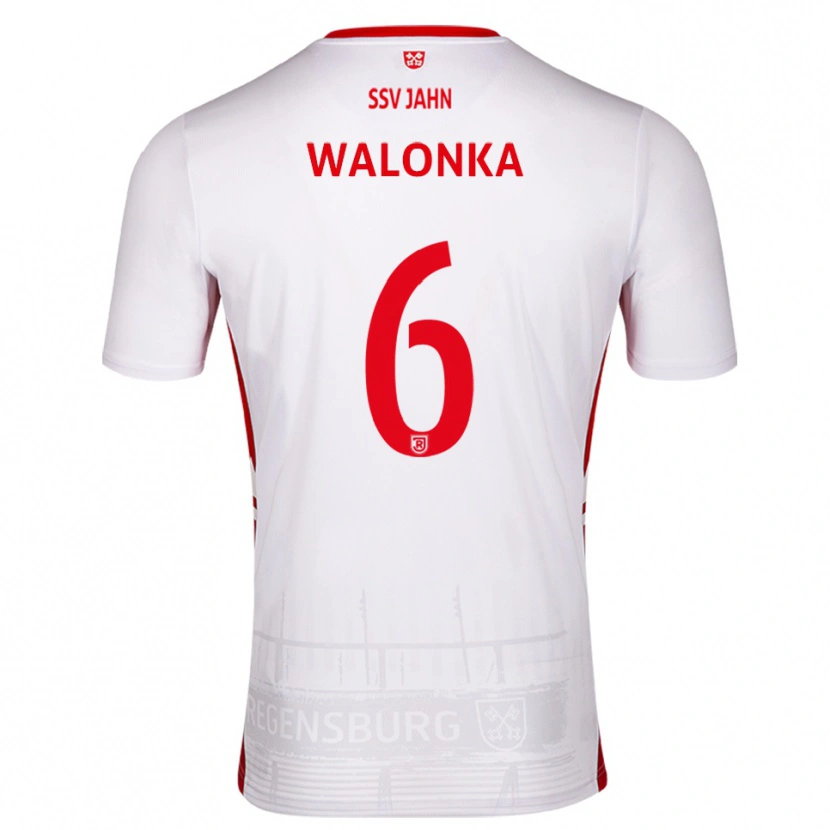 Danxen Criança Camisola Luca Walonka #6 Branco Vermelho Principal 2025/26 Camisa