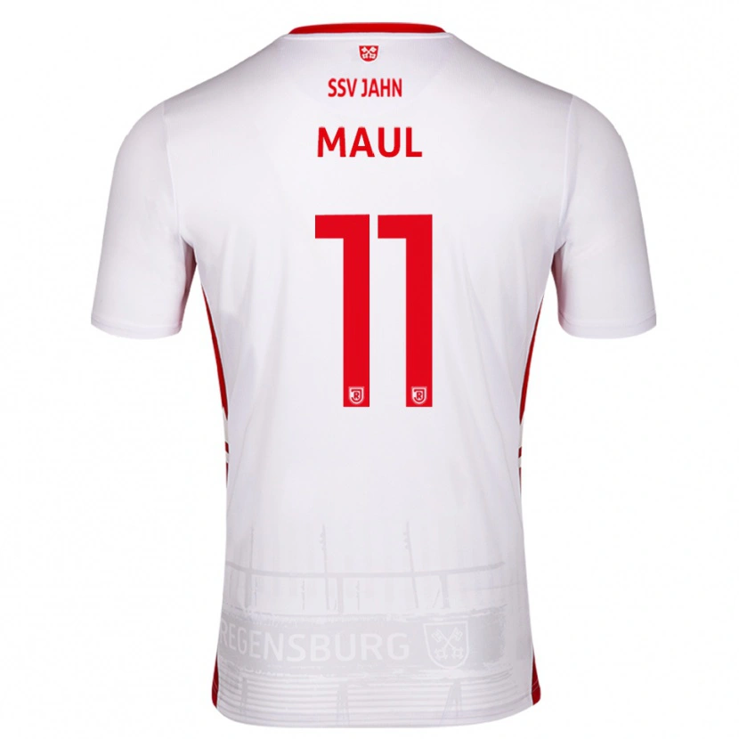 Danxen Criança Camisola Marco Maul #11 Branco Vermelho Principal 2025/26 Camisa