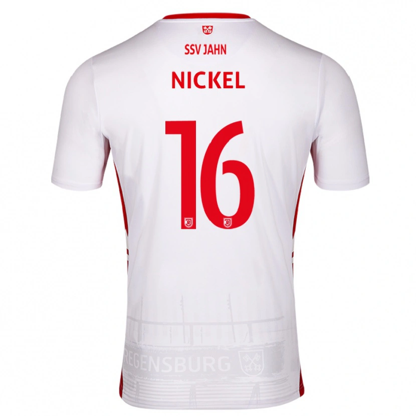 Danxen Criança Camisola Marlon Nickel #16 Branco Vermelho Principal 2025/26 Camisa