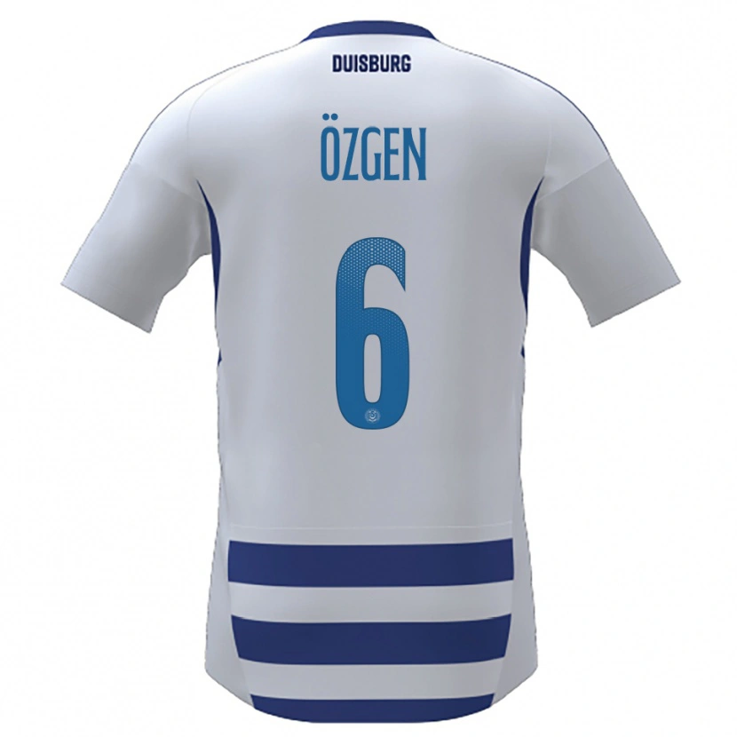 Danxen Criança Camisola Mirac Özgen #6 Branco Azul Principal 2025/26 Camisa