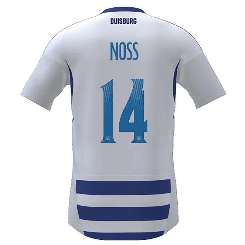 Danxen Criança Camisola Conor Noß #14 Branco Azul Principal 2025/26 Camisa