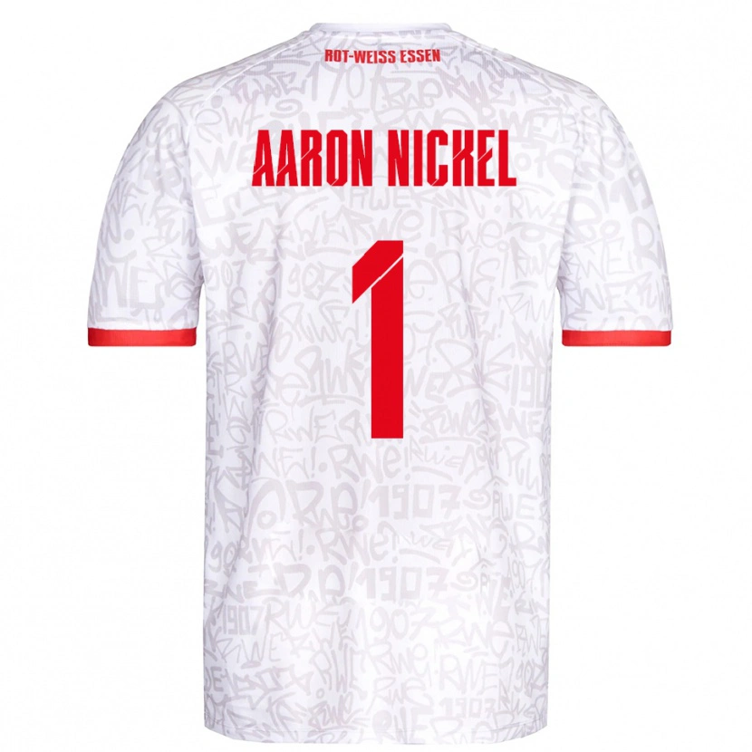 Danxen Criança Camisola Arvit Aaron Nickel #1 Branco Vermelho Principal 2025/26 Camisa
