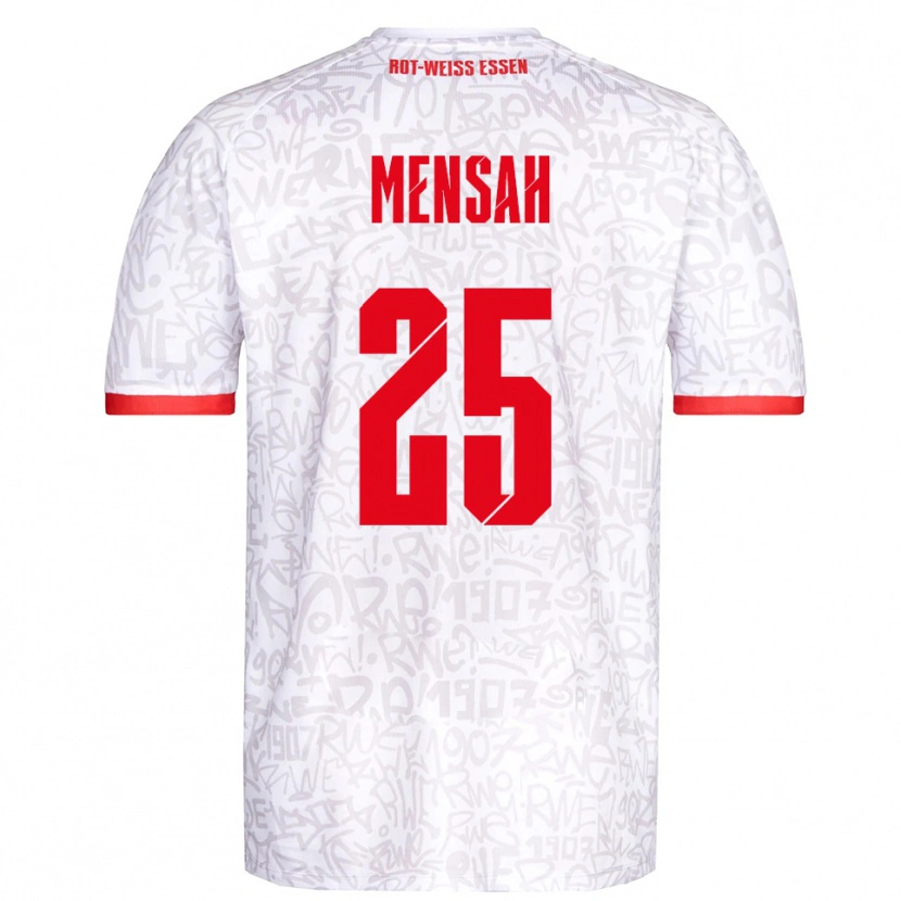 Danxen Criança Camisola Franklin Opoku-Mensah #25 Branco Vermelho Principal 2025/26 Camisa