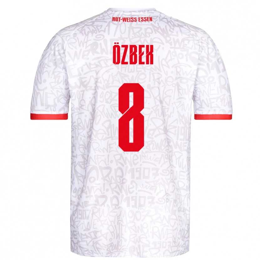 Danxen Criança Camisola Boran Özbek #8 Branco Vermelho Principal 2025/26 Camisa