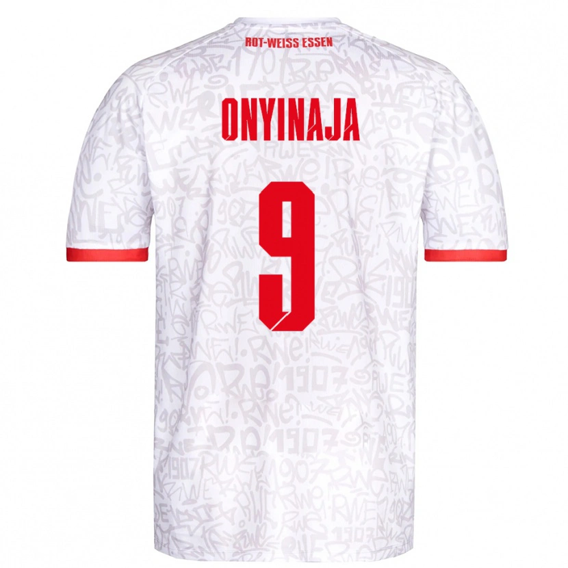 Danxen Criança Camisola Leonard Onyinaja #9 Branco Vermelho Principal 2025/26 Camisa