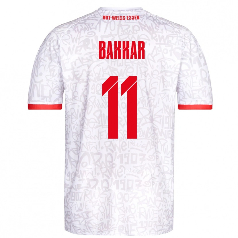 Danxen Criança Camisola Baraa Bakkar #11 Branco Vermelho Principal 2025/26 Camisa