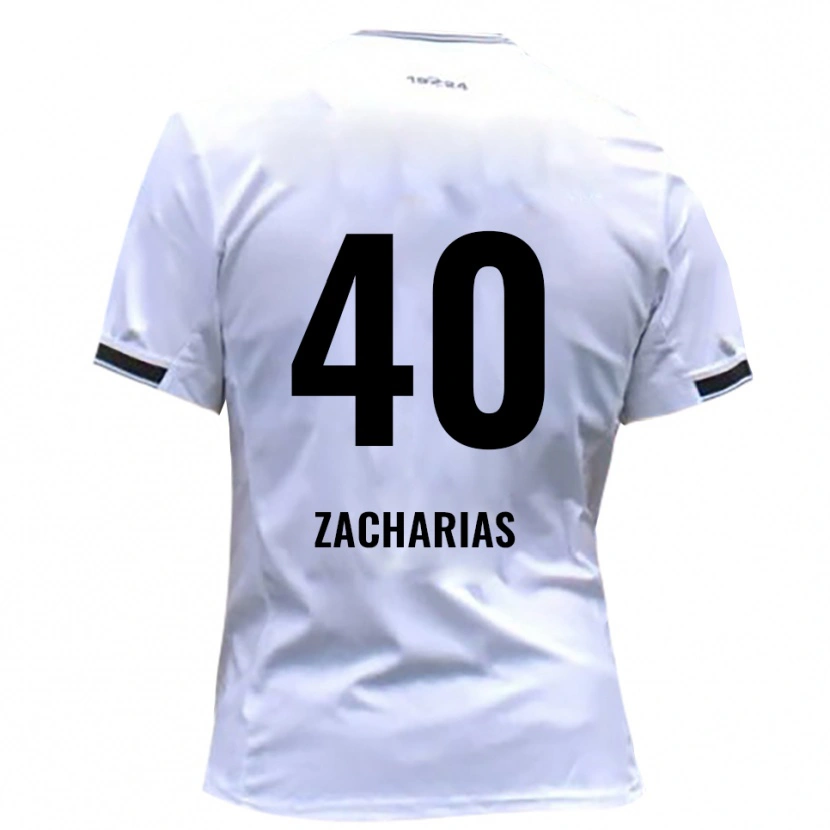 Danxen Criança Camisola Marlon Zacharias #40 Branco Vermelho Principal 2025/26 Camisa