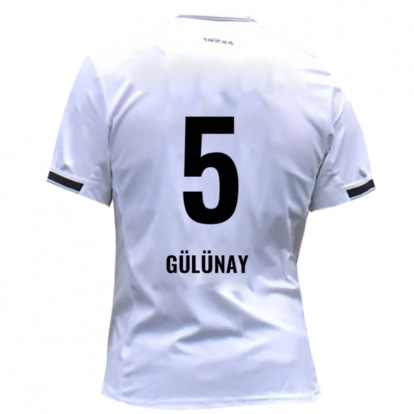 Danxen Criança Camisola Louis Gülünay #5 Branco Vermelho Principal 2025/26 Camisa