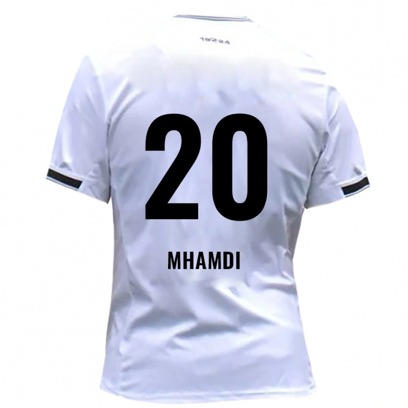 Danxen Criança Camisola Oualid Mhamdi #20 Branco Vermelho Principal 2025/26 Camisa
