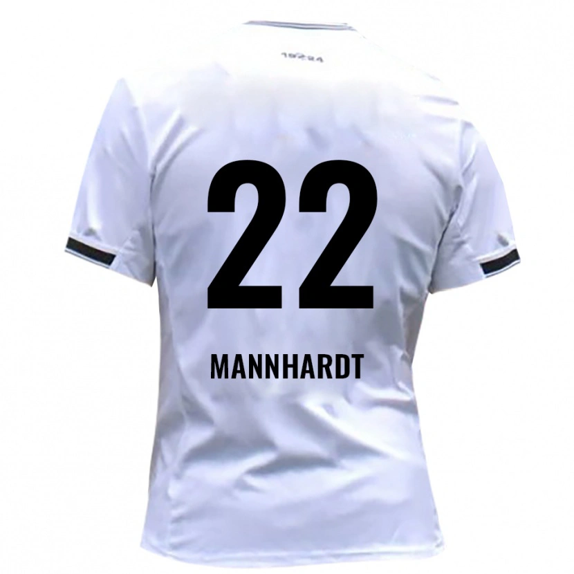 Danxen Criança Camisola Marco Mannhardt #22 Branco Vermelho Principal 2025/26 Camisa