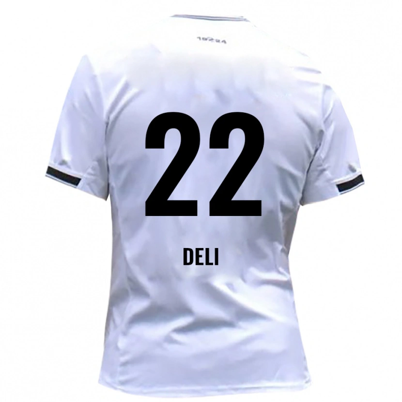 Danxen Criança Camisola Levin Deli #22 Branco Vermelho Principal 2025/26 Camisa