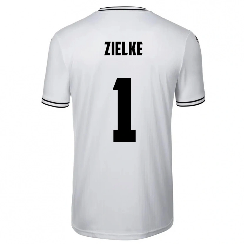 Danxen Criança Camisola Paul Zielke #1 Branco Preto Principal 2025/26 Camisa