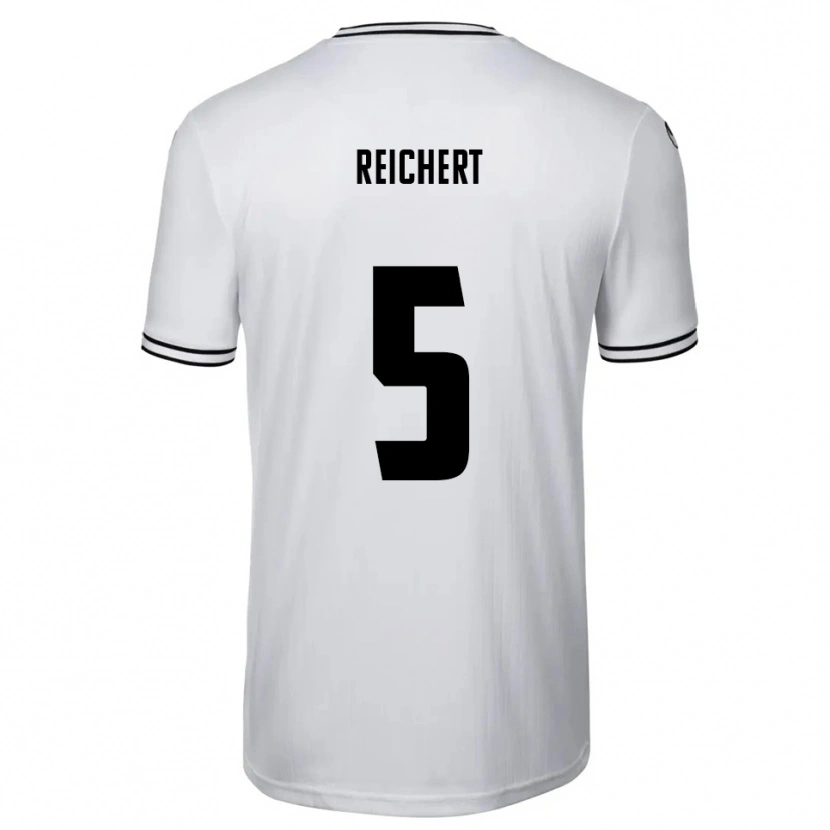 Danxen Criança Camisola Johannes Reichert #5 Branco Preto Principal 2025/26 Camisa