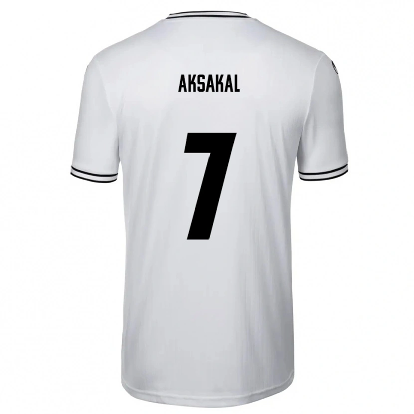 Danxen Criança Camisola Ensar Aksakal #7 Branco Preto Principal 2025/26 Camisa