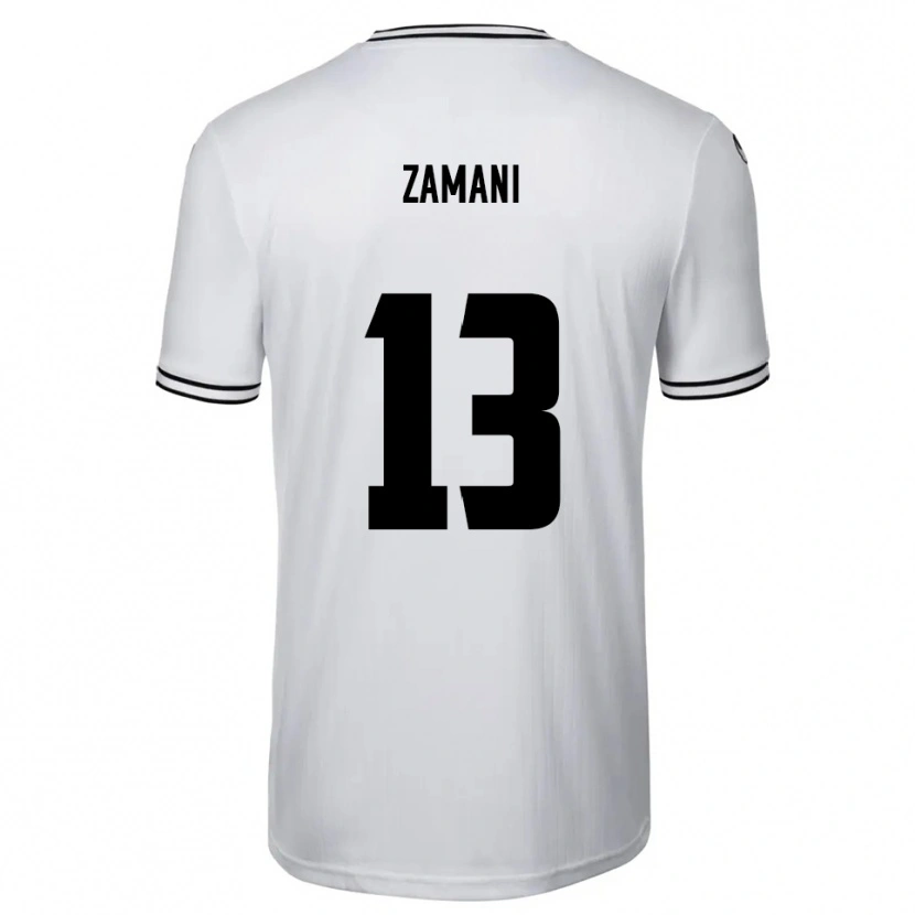 Danxen Criança Camisola Erfan Zamani #13 Branco Preto Principal 2025/26 Camisa