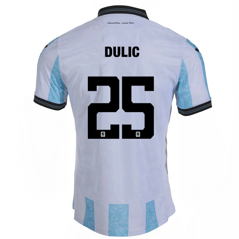 Danxen Criança Camisola Sean Dulic #25 Branco Azul Celeste Principal 2025/26 Camisa