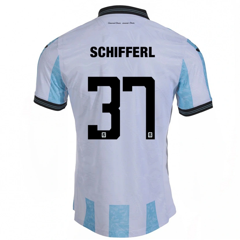 Danxen Criança Camisola Raphael Schifferl #37 Branco Azul Celeste Principal 2025/26 Camisa