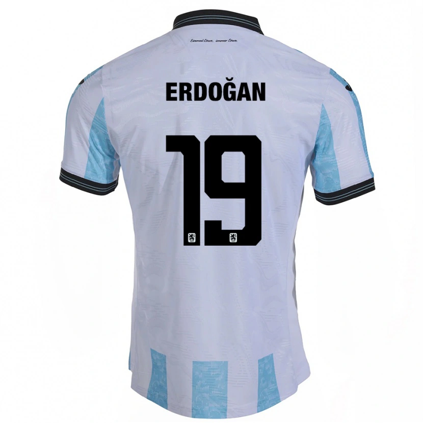 Danxen Criança Camisola Emre Erdoğan #19 Branco Azul Celeste Principal 2025/26 Camisa