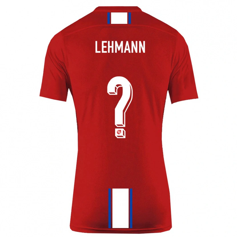 Danxen Criança Camisola Tom Lehmann #0 Vermelho Branco Principal 2025/26 Camisa
