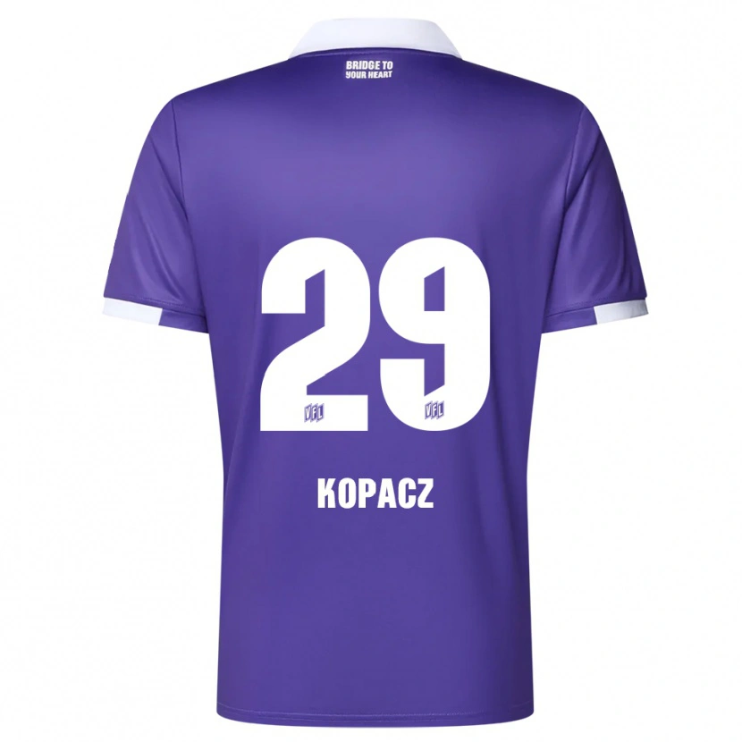 Danxen Criança Camisola David Kopacz #29 Roxo Branco Principal 2025/26 Camisa