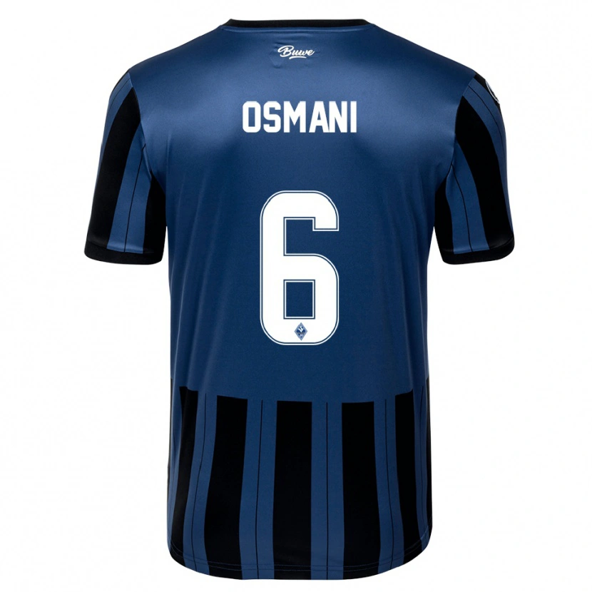 Danxen Criança Camisola Samir Osmani #6 Azul Cinzento Preto Principal 2025/26 Camisa