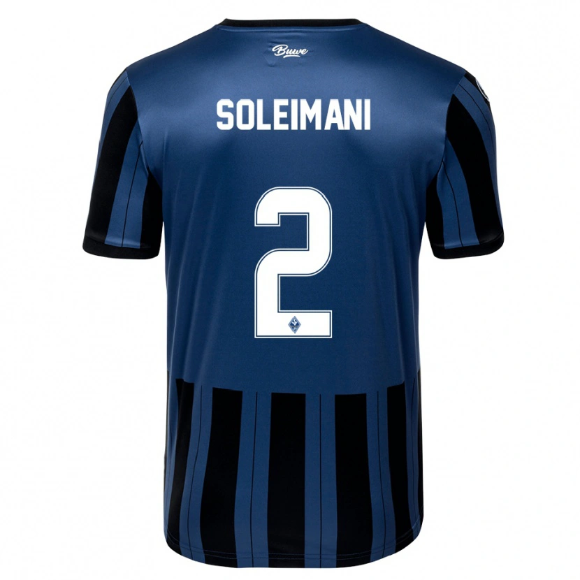 Danxen Criança Camisola Amir Soleimani #2 Azul Cinzento Preto Principal 2025/26 Camisa