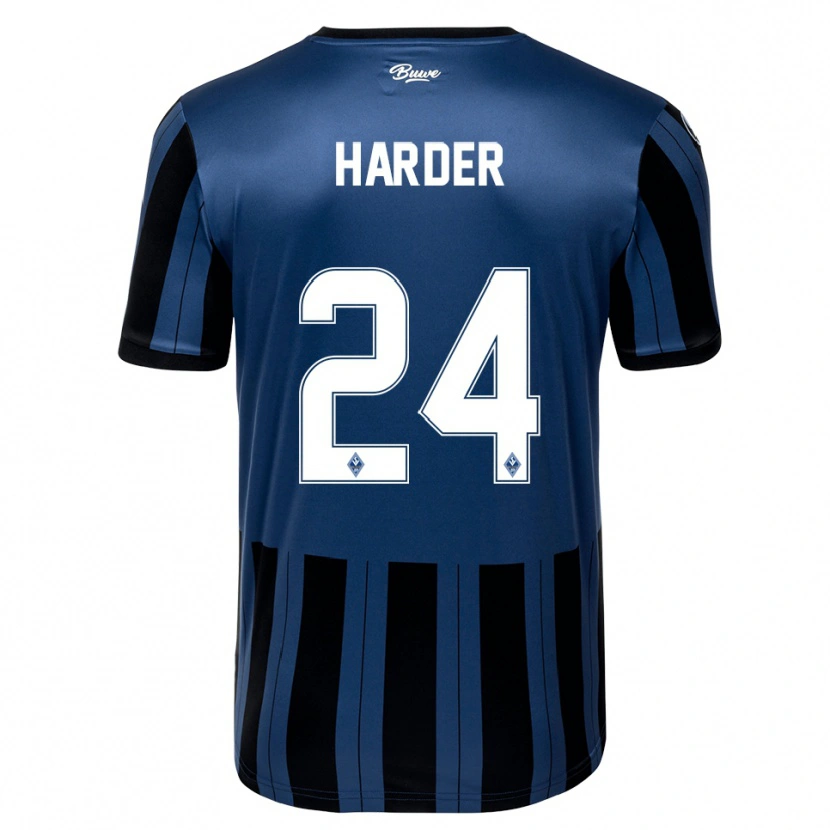 Danxen Criança Camisola Constantin Harder #24 Azul Cinzento Preto Principal 2025/26 Camisa