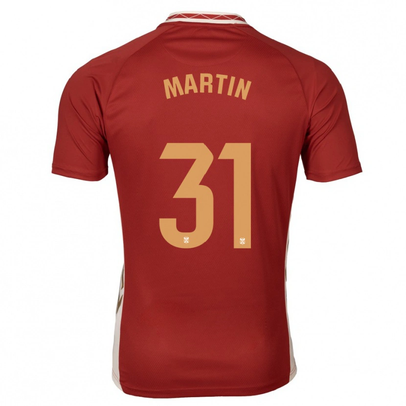 Danxen Criança Camisola Guille Martin #31 Borgonha Dourado Alternativa 2025/26 Camisa