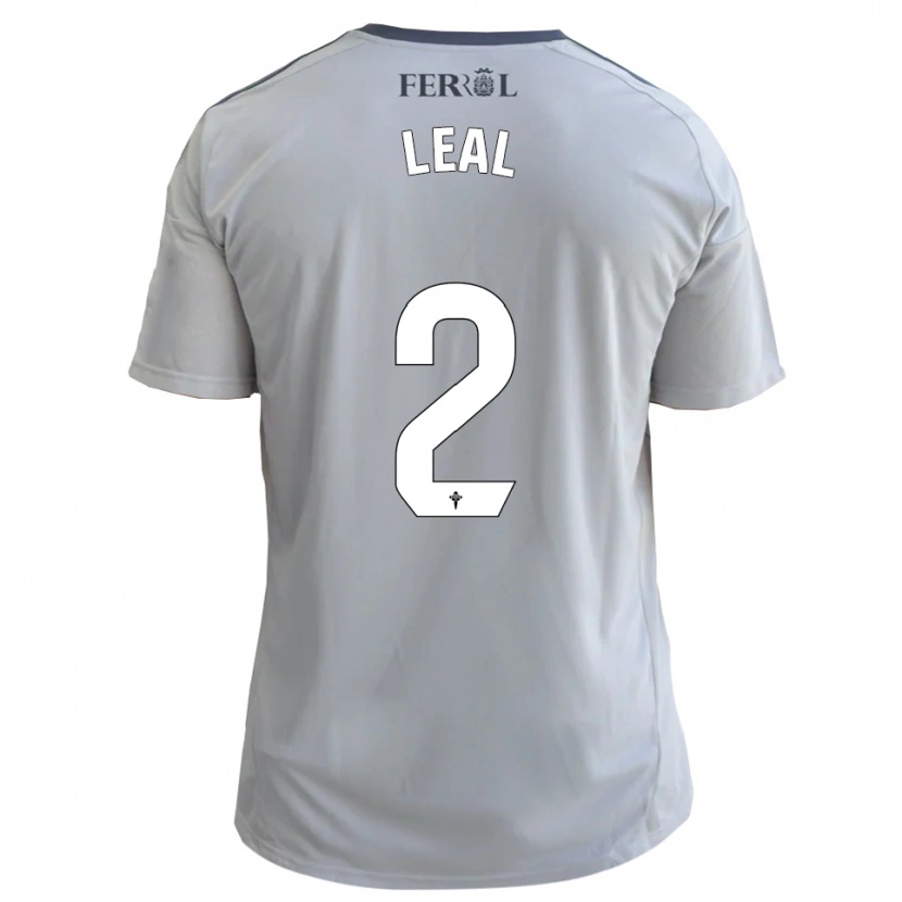 Danxen Criança Camisola Miguel Leal #2 Cinzento Prateado Alternativa 2025/26 Camisa