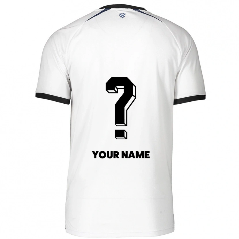 Danxen Criança Camisola Seu Nome #0 Branco Preto Alternativa 2025/26 Camisa