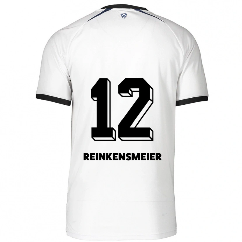 Danxen Criança Camisola Thandie Reinkensmeier #12 Branco Preto Alternativa 2025/26 Camisa