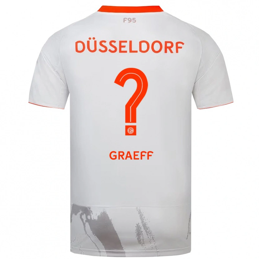Danxen Criança Camisola Jamain Graeff #0 Branco Laranja Alternativa 2025/26 Camisa